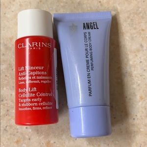 Lotion samples - Angel & Clarins